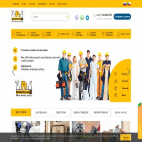 Скриншот главной страницы сайта mistrhouse.cz