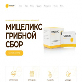 Скриншот главной страницы сайта mitseliks.ru