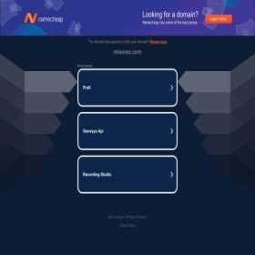 Скриншот главной страницы сайта mixereo.com