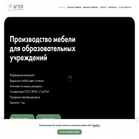 Скриншот главной страницы сайта mkavtor.ru