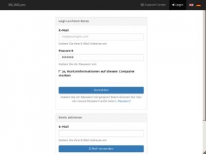 Скриншот главной страницы сайта mlweuro.com