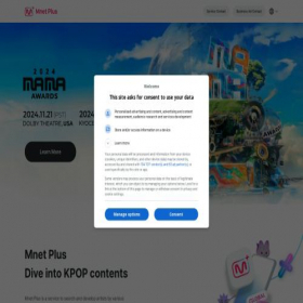 Скриншот главной страницы сайта mnetplus.world