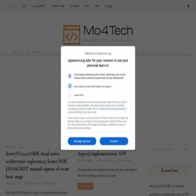 Скриншот главной страницы сайта mo4tech.com