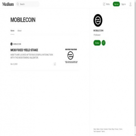 Скриншот главной страницы сайта mob-stake.medium.com