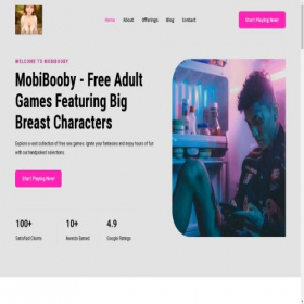 Скриншот главной страницы сайта mobibooby.com