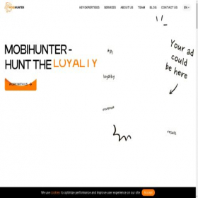 Скриншот главной страницы сайта mobihunter.co