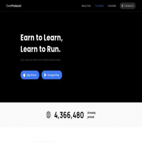 Скриншот главной страницы сайта mobile.over.network