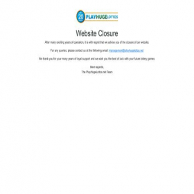 Скриншот главной страницы сайта mobile.playhugelottos.net