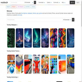 Скриншот главной страницы сайта mobiles24.com
