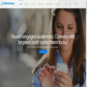 Скриншот главной страницы сайта mobilevolume.com