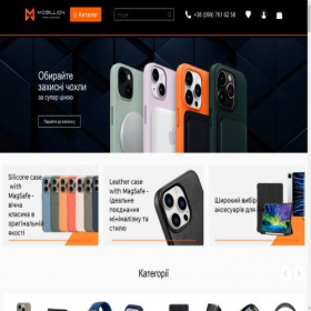 Скриншот главной страницы сайта mobillion.com.ua