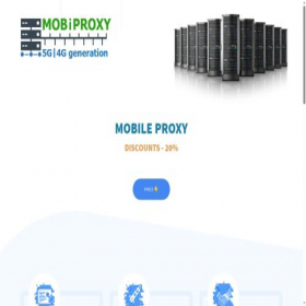 Скриншот главной страницы сайта mobiproxy.top