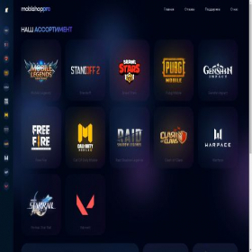 Скриншот главной страницы сайта moblshop.pro