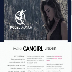Скриншот главной страницы сайта model-launch.com