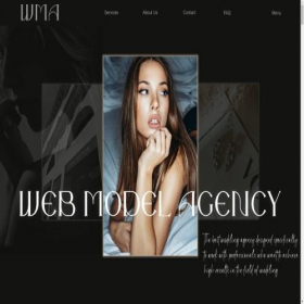 Скриншот главной страницы сайта modelagencywork.com