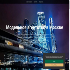 Скриншот главной страницы сайта modelagencyworld.com