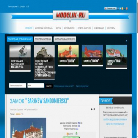 Скриншот главной страницы сайта modelik.ru
