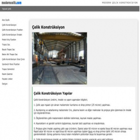 Скриншот главной страницы сайта moderncelik.com