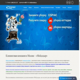 Скриншот главной страницы сайта moidodir.su