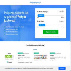 Скриншот главной страницы сайта moja-pozyczka.pl