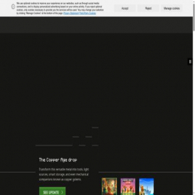 Скриншот главной страницы сайта mojang.com