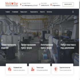 Скриншот главной страницы сайта moldstar.ru