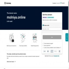 Скриншот главной страницы сайта molniya.online