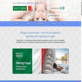 Скриншот главной страницы сайта moltobene.su