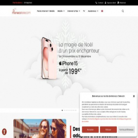 Скриншот главной страницы сайта monaco-telecom.mc