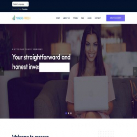 Скриншот главной страницы сайта monero-fintech.ltd