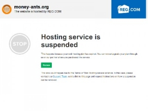 Скриншот главной страницы сайта money-ants.org