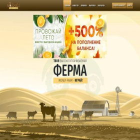 Скриншот главной страницы сайта money-farm.online