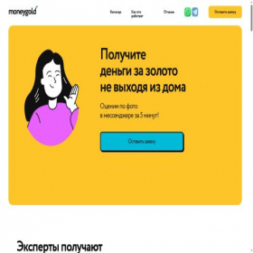 Скриншот главной страницы сайта money-gold.ru