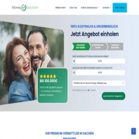 Скриншот главной страницы сайта money-solution.net