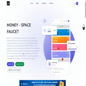 Скриншот главной страницы сайта money-space.online