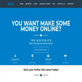 Скриншот главной страницы сайта money4clickehr.buzz