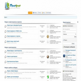 Скриншот главной страницы сайта moneygroup.in.ua