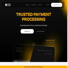 Скриншот главной страницы сайта moneyhoney.io