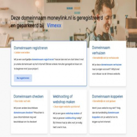Скриншот главной страницы сайта moneylink.nl