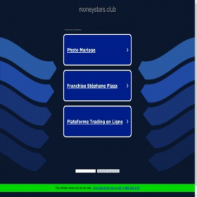 Скриншот главной страницы сайта moneystars.club
