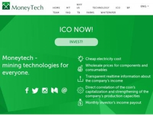 Скриншот главной страницы сайта moneytech.farm