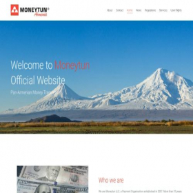Скриншот главной страницы сайта moneytun.am
