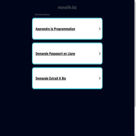 Скриншот главной страницы сайта monolife.biz