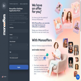 Скриншот главной страницы сайта monooffers.com