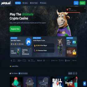 Скриншот главной страницы сайта moolahverse.com