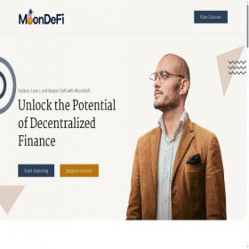 Скриншот главной страницы сайта moondefi.org