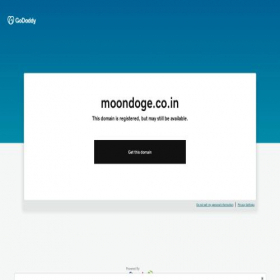 Скриншот главной страницы сайта moondoge.co.in