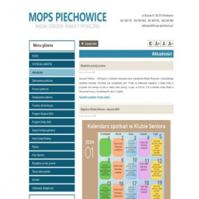 Скриншот главной страницы сайта mops-piechowice.pl