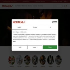 Скриншот главной страницы сайта morakniv.se