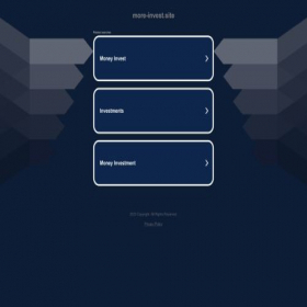 Скриншот главной страницы сайта more-invest.site